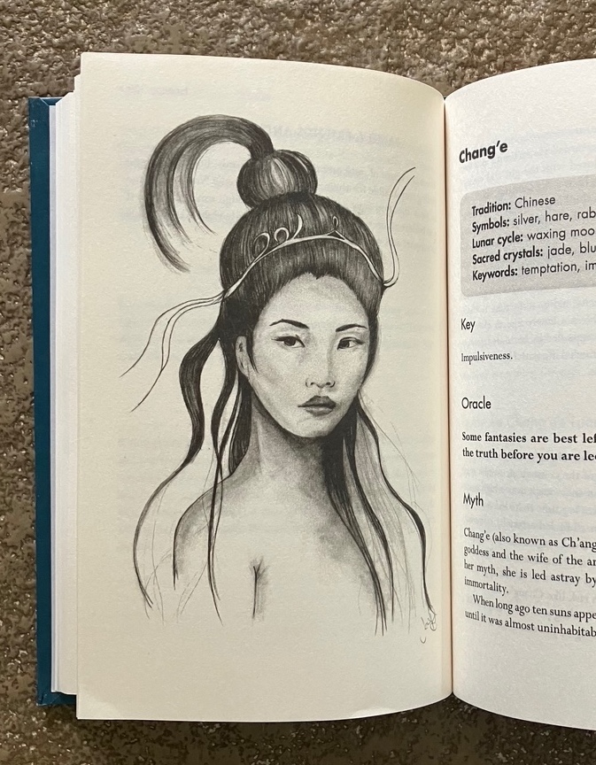 Chang e from the Book of Lunar Oracles by Sarah Bartlett