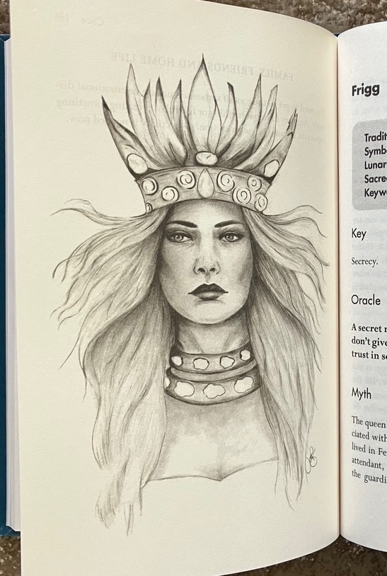 Frigg from the Book of Lunar Oracles by Sarah Bartlett