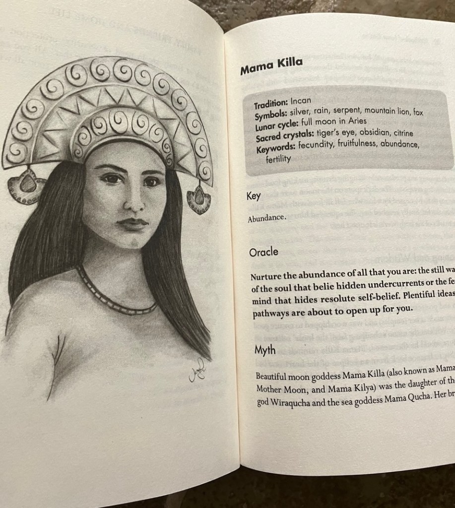 Mama Killa from the Book of Lunar Oracles by Sarah Bartlett