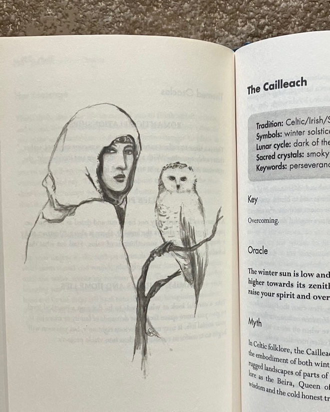 the cailleach from the book of lunar oracles by Sarah Bartlett